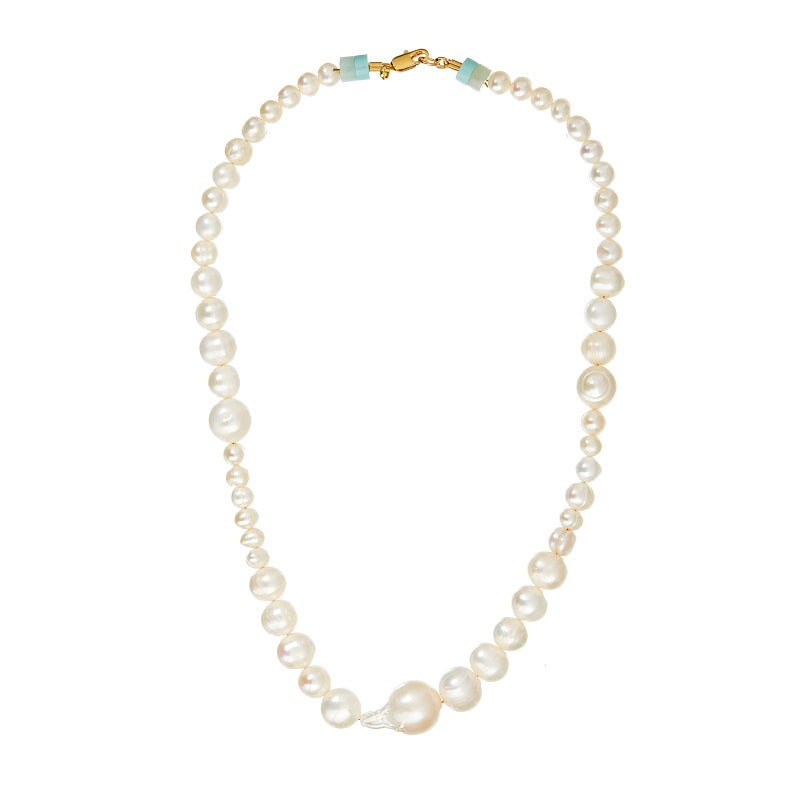 Freshwater pearls - 10 pcs, 6-8 mm 